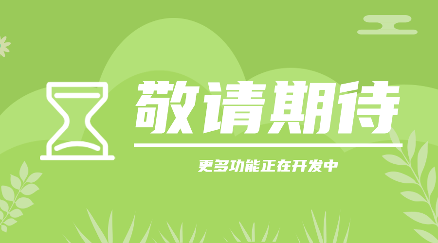 更多功能正在开发中